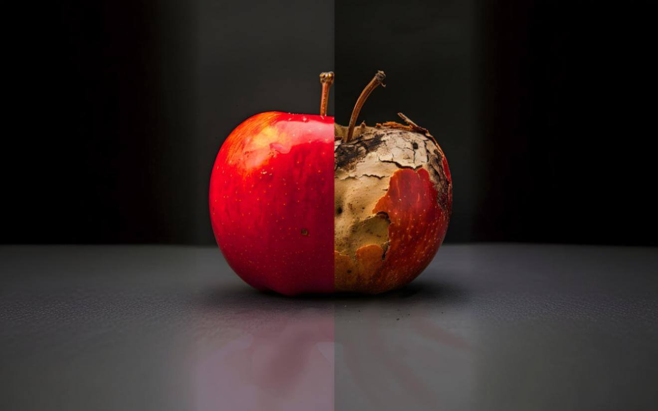 Keď zhnité jablko spí vedľa teba